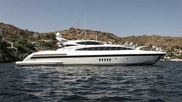 32m Overmarine Mangusta motor yacht Danush sold